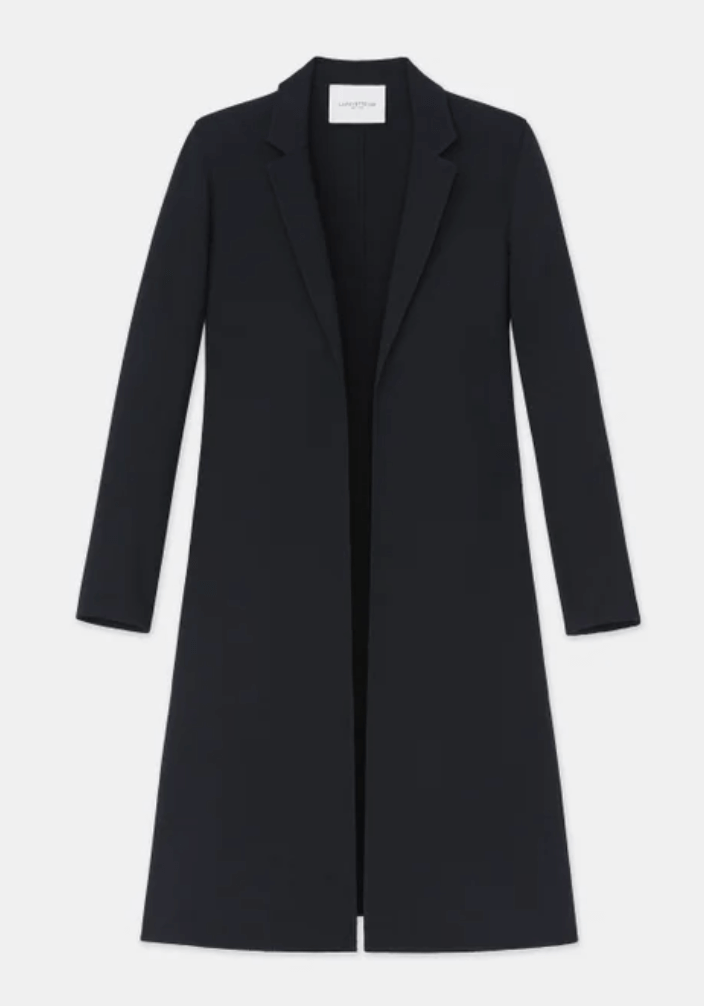 Black A-line jacket